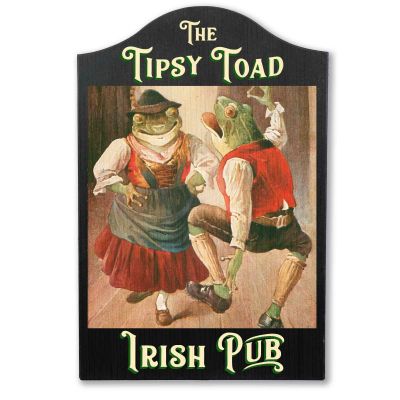 Tipsy Toad Vintage Pub Sign
