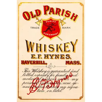 Old Parish Whiskey Label