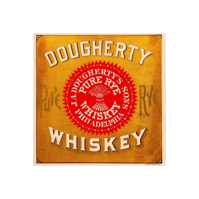 Dougherty Pure Rye Whiskey Label