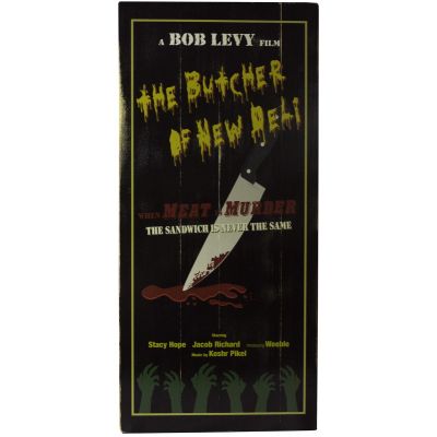 'Butcher of New Deli'  Personalized Plank Sign (MOVP_555)