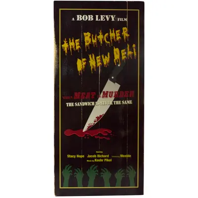 'Butcher of New Deli'  Personalized Plank Sign (MOVP_555)