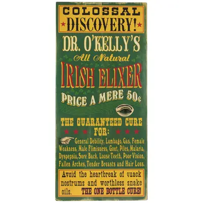 'Irish Elixer'  Personalized Plank Sign (MOVP_556)