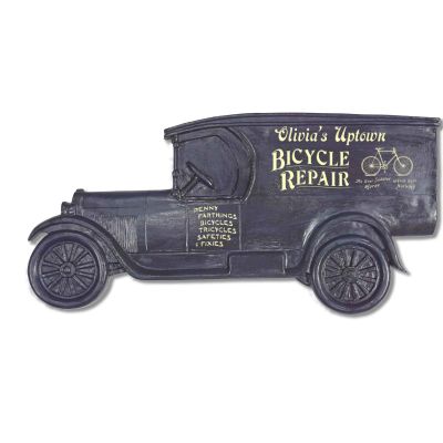 Personalized Bicycle Repair Model T Truck Sign