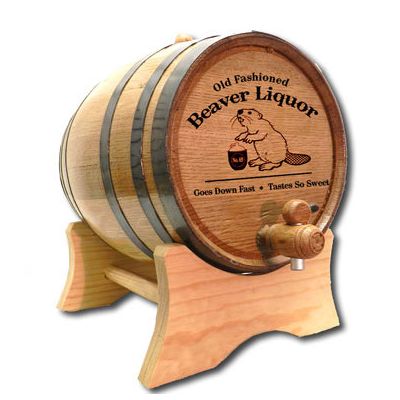 'Beaver Liquor' Oak Barrel (B175)