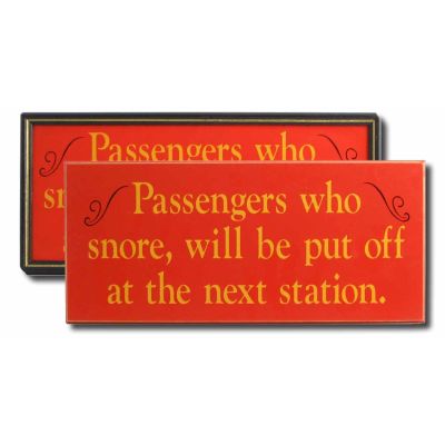 PASSENGERS WHO SNORE... (DSB1306)
