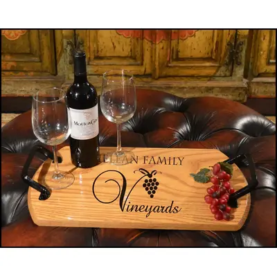 'Vineyard' Personalized Bistro Tray (B416)
