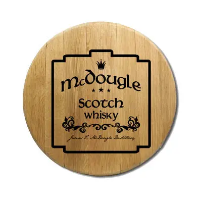 'Celtic Plate' Personalized Oak Barrel Head Sign (B407)