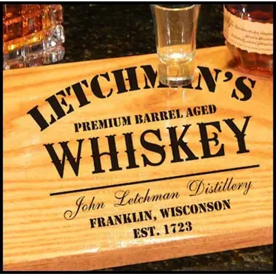 'Distillery' Personalized Bistro Tray (P5)