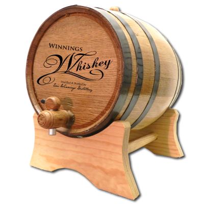 'Whiskey' Personalized Oak Barrel (B415)