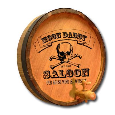 'Saloon' Personalized Barrel Head Sign(QB104)