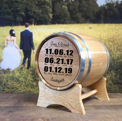Personalized Wedding Barrel® Card Holder