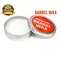 American Barrel Wax 2 oz tin with open silver container and red labeled lid displayed on white background with Best Seller badge and Barrel Wax text.
