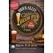 Custom Brew Pub quarter barrel sign mounted on brick wall highlighting 3D beer glass relief and solid wood rim.