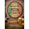 Handmade 20 inch round pizza barrel sign displayed in family kitchen with pizza dinner scene
