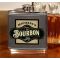 'Private Stock Bourbon'  Personalized Leather Flask B805