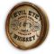 'Evil Eye Whiskey' Personalized Quarter Barrel Sign (C31)