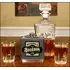 'Private Stock Bourbon'  Personalized Leather Flask B805
