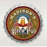 Personalized Hops Brew Pub Bottle Cap Sign