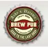 Personalized Brew Pub Bottle Cap Sign