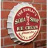 Personalized Soda Shop Bottle Cap Sign