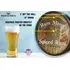 Blackbeard's Spiced Rum round barrel head wall sign featuring pirate face, compass rose and sailing ship dimensions