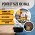 Foghat jumbo 2.5 inch ice ball mold BPA-free and dishwasher safe for cocktails and spirits