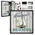 Nautical beach house dartboard cabinet set with flag-themed darts, mounting hardware, and coastal wood design, ideal for game rooms and beach house decor.