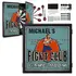 Custom Fight Club dartboard cabinet set with darts and mounting hardware included