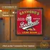 Personalized baseball dartboard cabinet wall mounted with custom name option and vintage baseball game room decor
