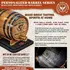 Medium charred interior of American white oak barrel for authentic Irish whiskey aging