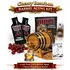 Cherry Bourbon whiskey flavor profile showing rich dark cherry sweetness, vanilla oak, caramel depth and toasted spice finish from small oak barrel aging kit.