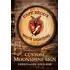 Custom moonshine quarter barrel sign mounted on brick wall with whiskey bottle and rustic decor accents.