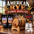 American Rye Whiskey barrel aging kit with American white oak barrel, rye essence and accessories for crafting rye whiskey at home.