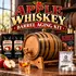 Apple Whiskey barrel aging kit with American white oak barrel and apple infusion essence for crafting apple flavored whiskey at home.