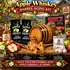 Apple Whiskey barrel aging kit with American white oak barrel and apple infusion essence for crafting apple flavored whiskey at home.